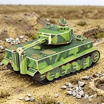CUPUZ German Tiger Tank 3D Paper Puzzle DIY Assembly Model Kit Military Tank Educational Paper Craft for Collectible Gift